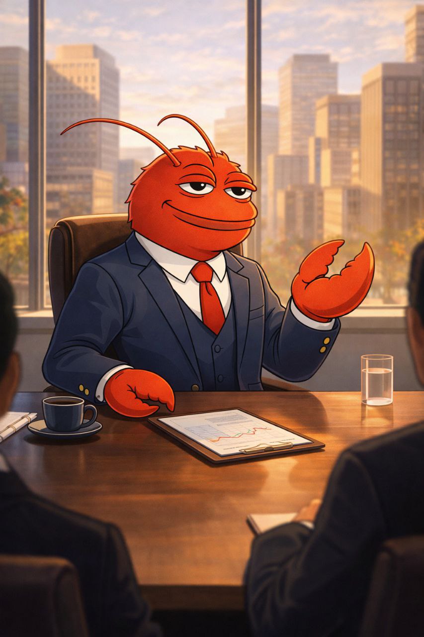 Clawford in the boardroom