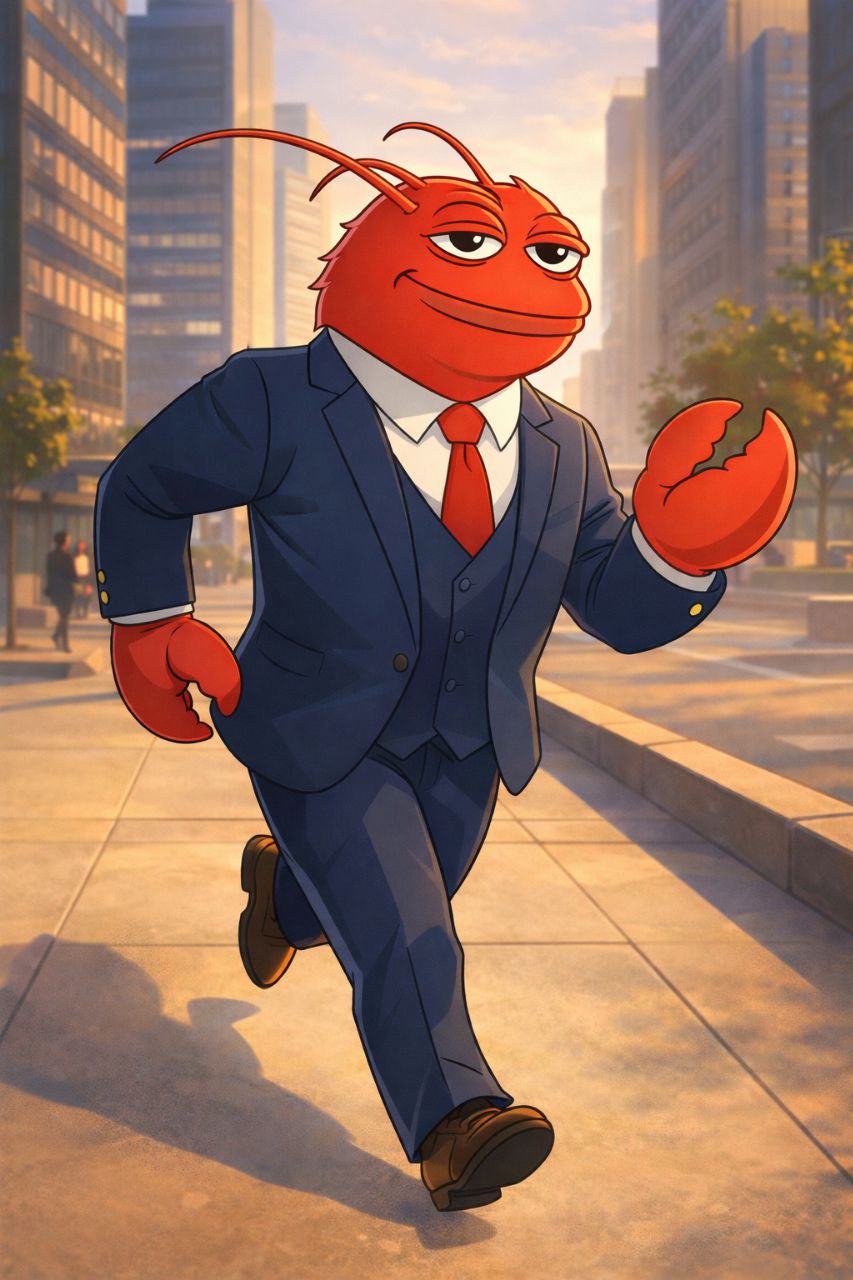 Clawford walking through the city